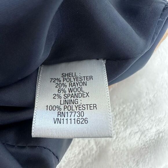 Merona Womens Brown 2 Button Pocket Lined Long Sleeve Blazer‎ Coat Size 12 - Picture 6 of 9